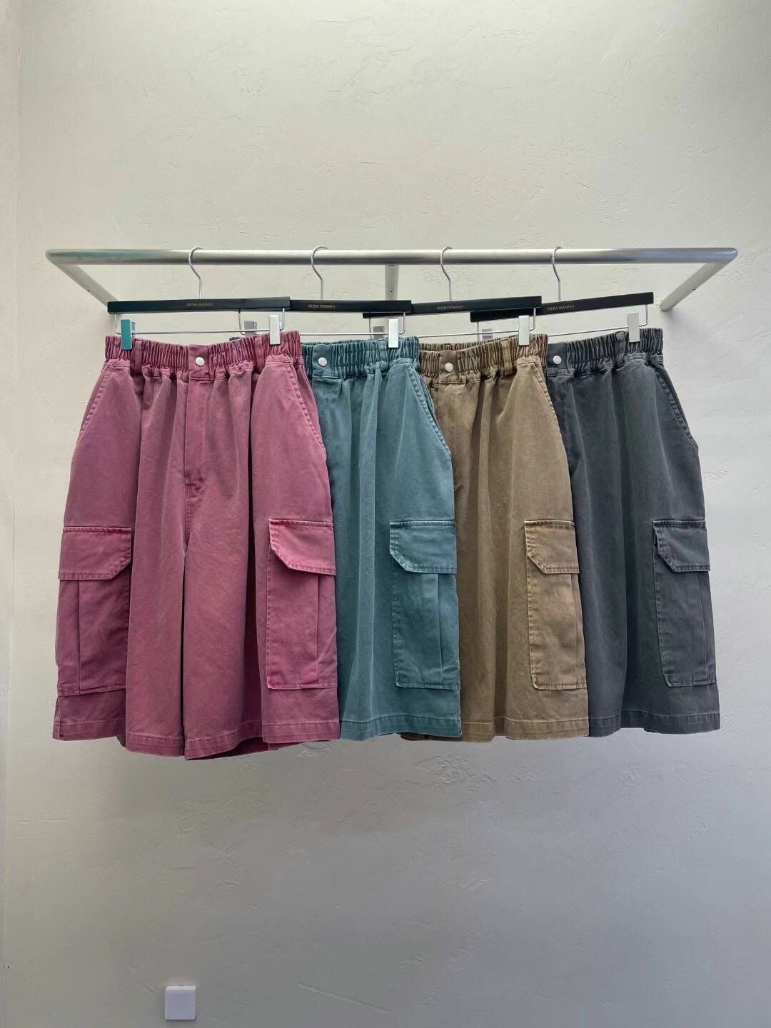 洗水淨色工裝短褲 SCOPE-048P