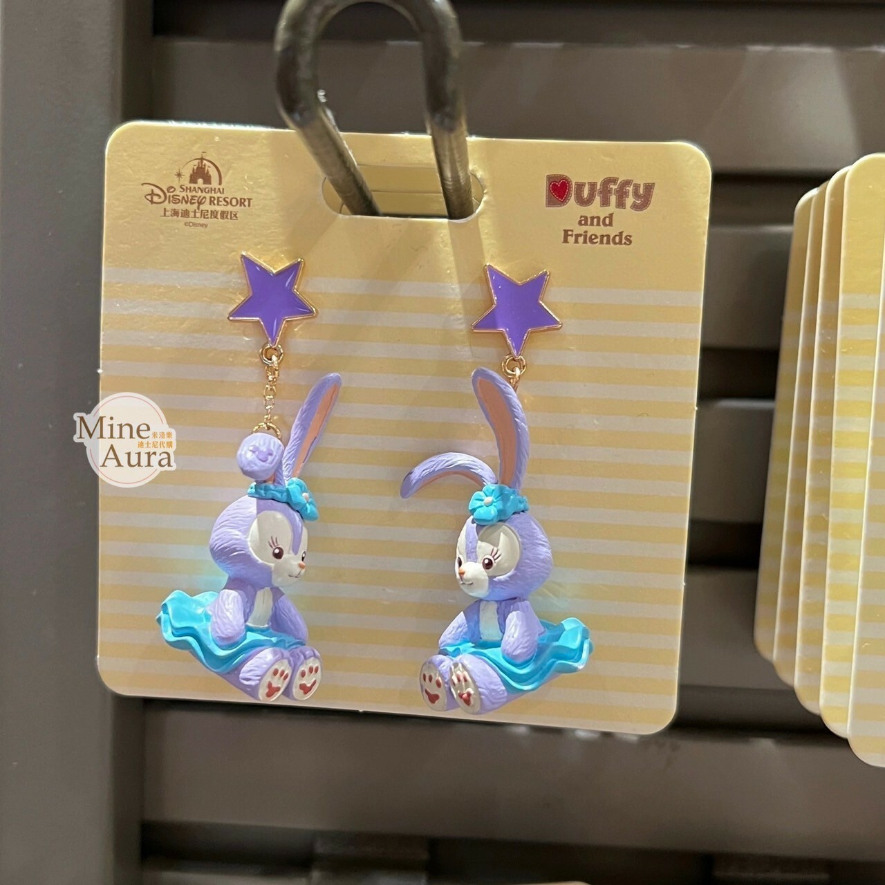 史黛拉露 星黛露 StellaLou 立體坐姿 造型 耳環 -上海迪士尼樂園