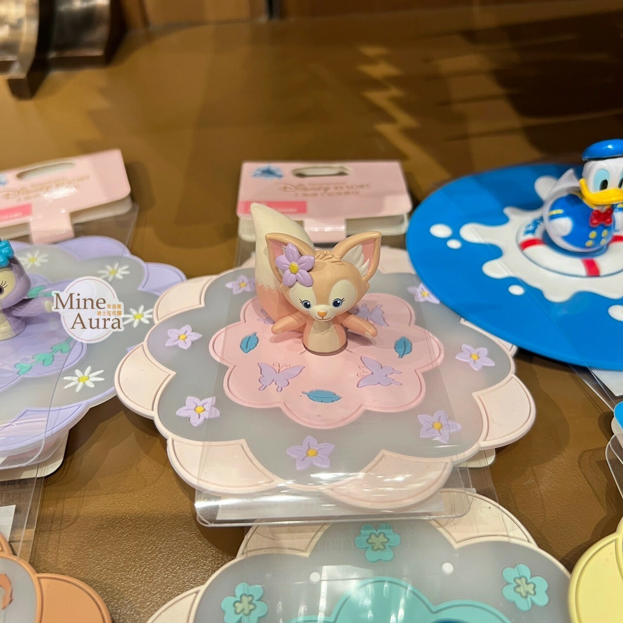 玲娜貝兒 Lina bell 花邊造型 矽膠 杯蓋 -上海迪士尼樂園