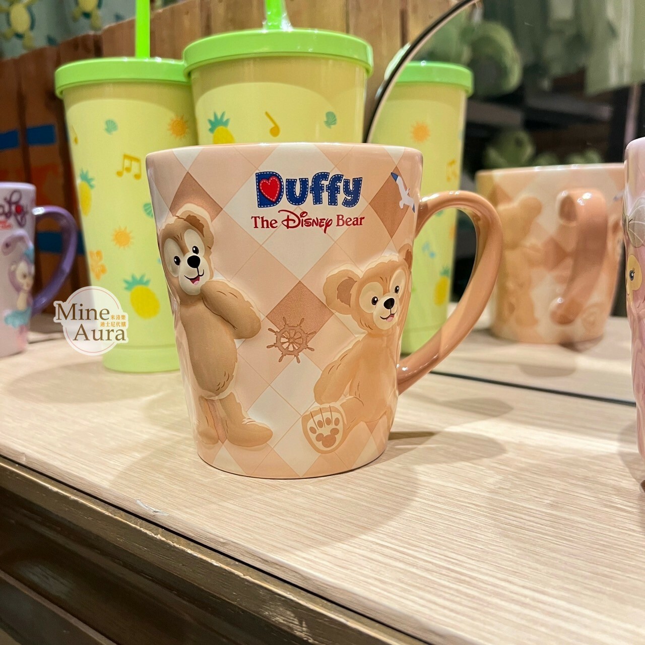 達菲 Duffy 立體浮雕 馬克杯 水杯 -上海迪士尼樂園