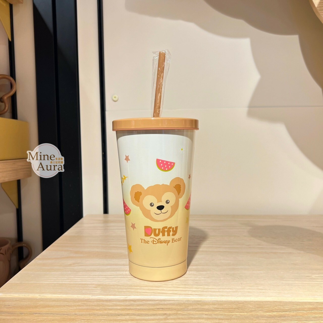 達菲 Duffy 不鏽鋼 吸管 水杯 飲料杯 -上海迪士尼樂園