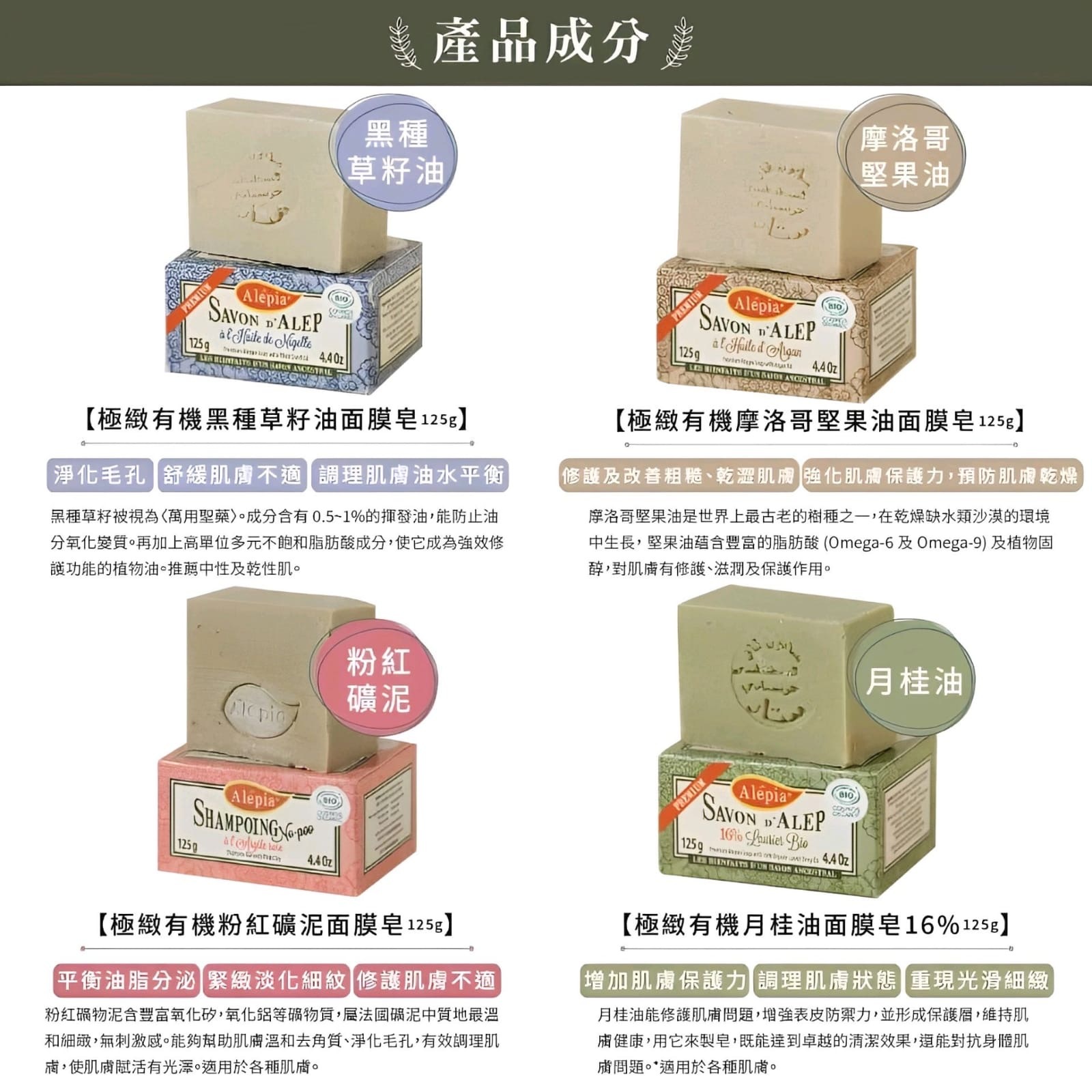 🇫🇷 法國 Alepia 優質手工皂（H6/CH348）