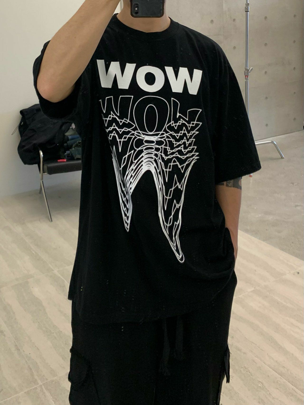 OverSize英文字短袖Tee EARN-035T