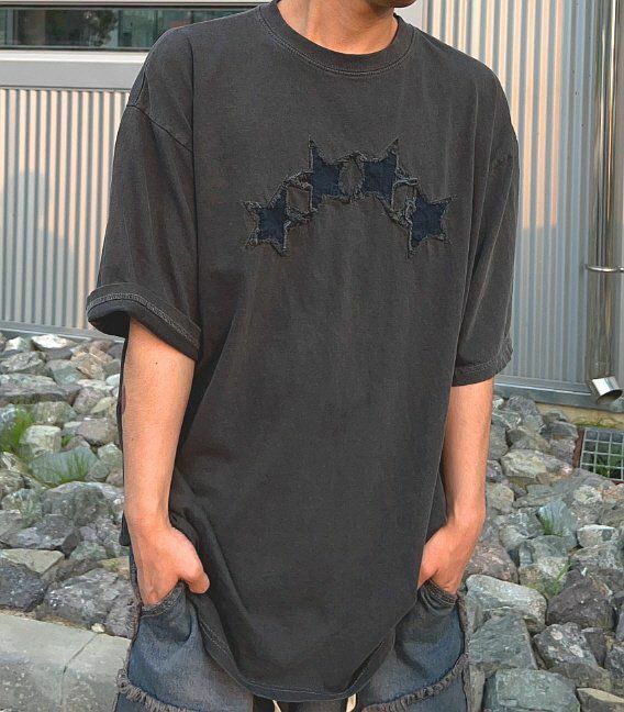 OverSize星星圖案短袖Tee EARN-037T