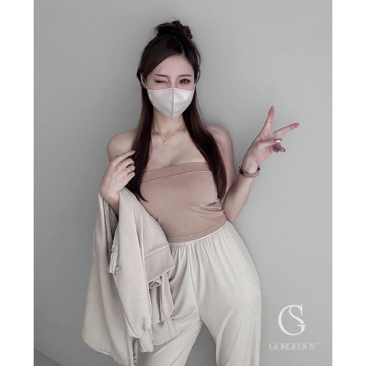 G9443 現貨「冰塊平口美胸BAR TOP」