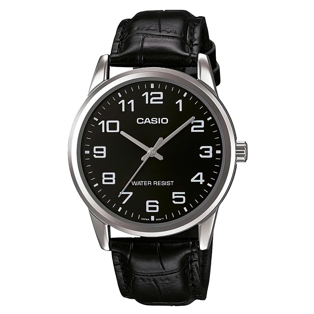 【CASIO 卡西歐】 經典 復古 紳士 腕錶 38mm(文青時尚數字 MTP-V001L-1B / MTP-V001L-7B