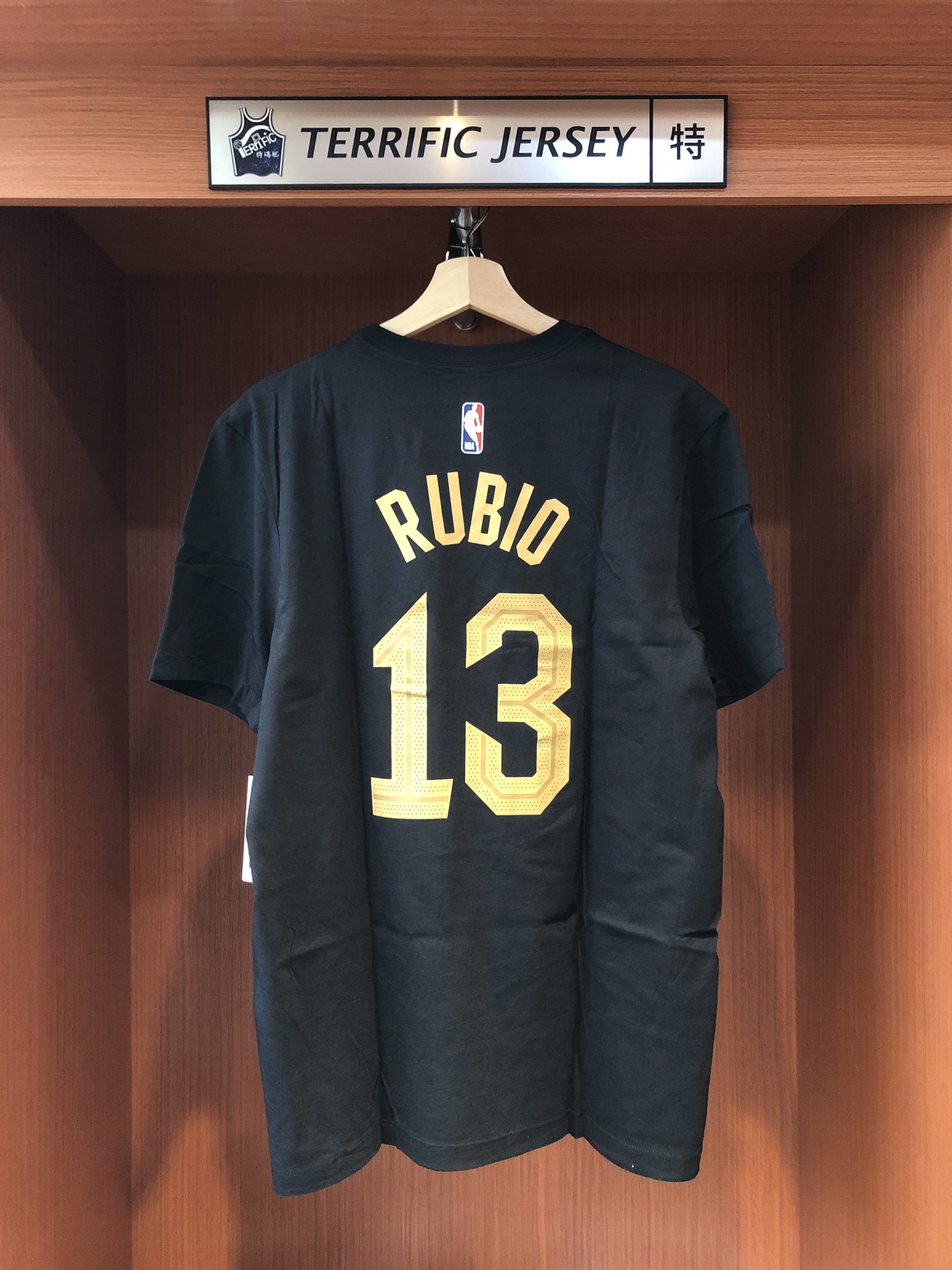 NBA短袖 Ricky Rubio 克里夫蘭騎士黑 Statement Jordan Player Name Tee 棉質 短袖 全新