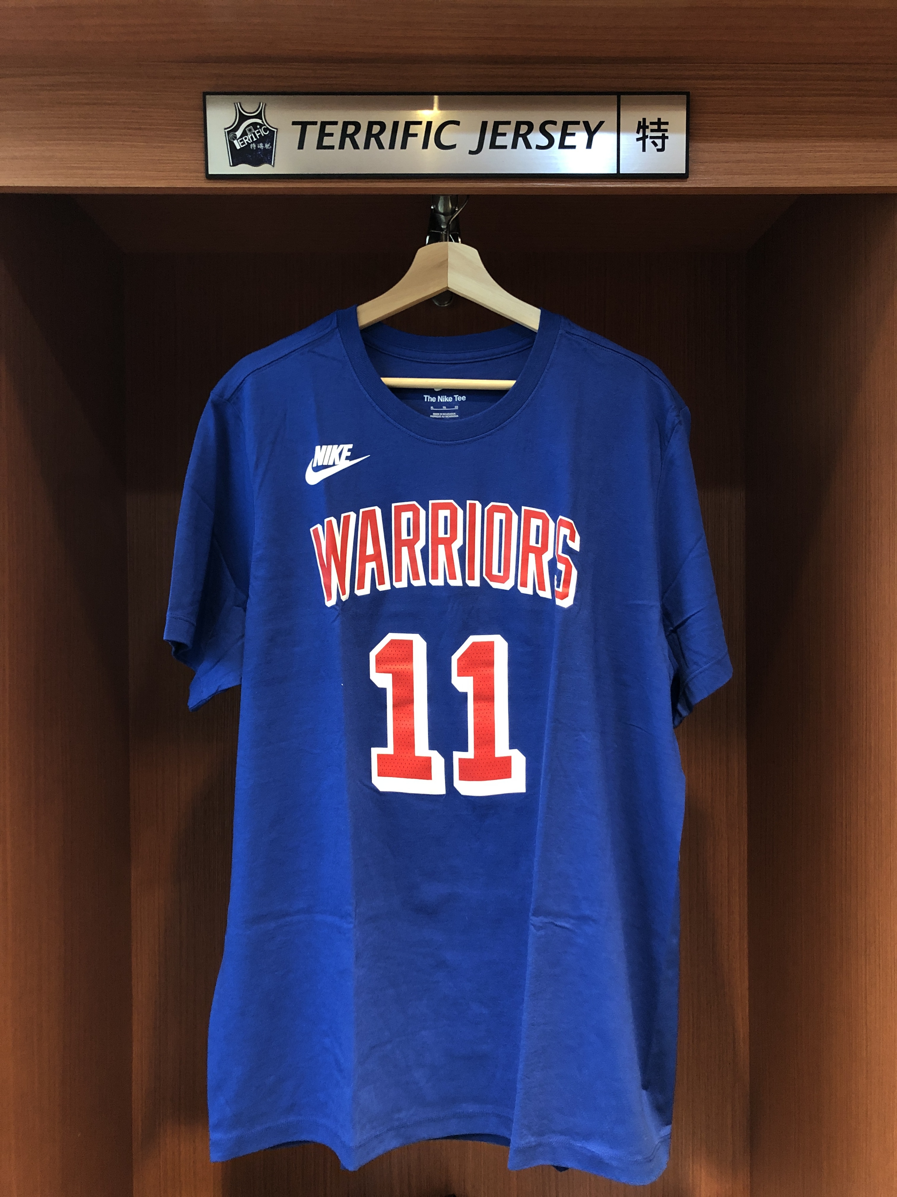 NBA短袖 Klay Thompson 金州勇士復古藍 HWC Nike Player Name Tee 棉質 短袖 全新