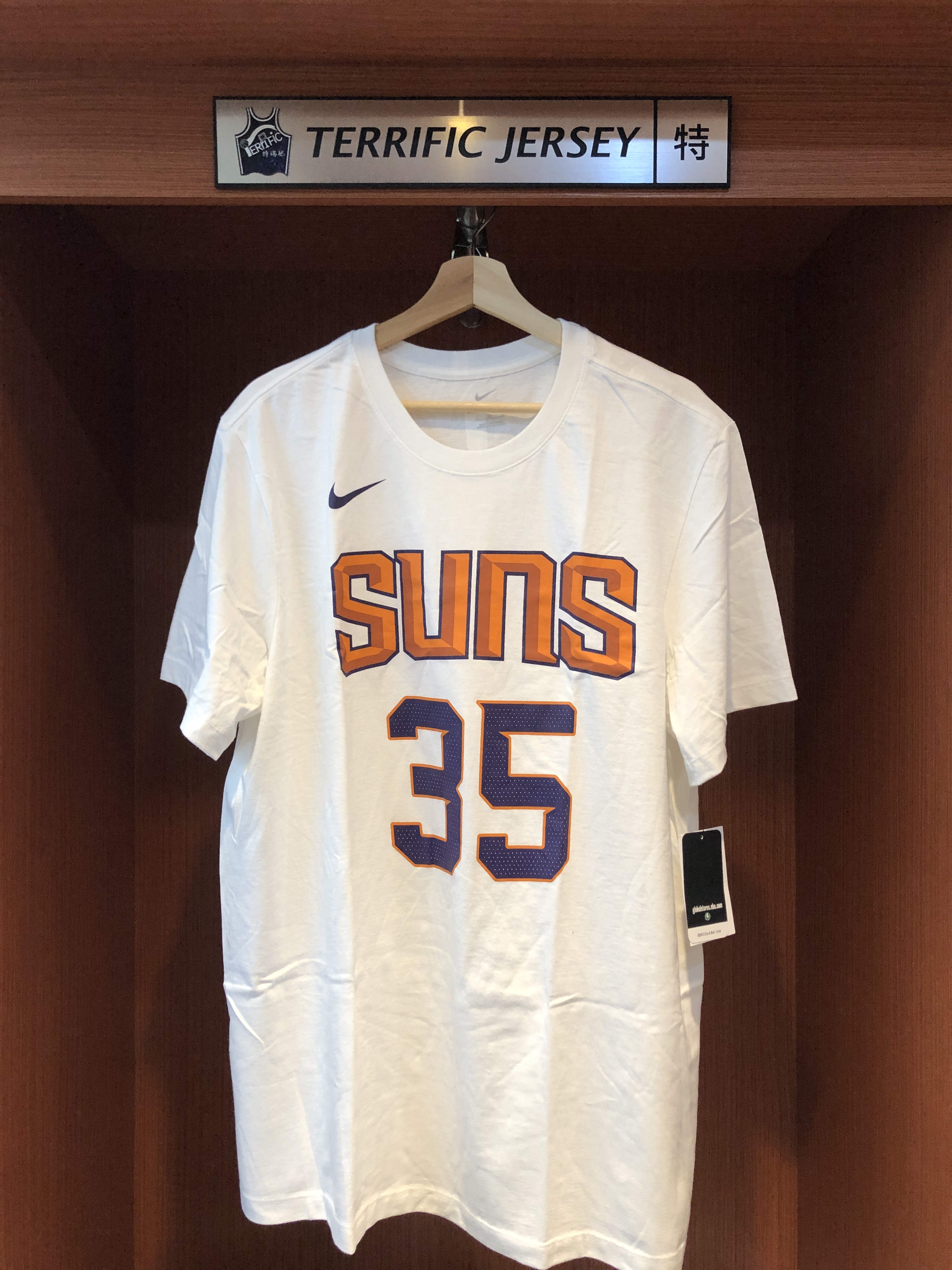 NBA短袖 Kevin Durant 鳳凰城太陽白 Association Nike Player Name Tee 棉質 短袖 全新