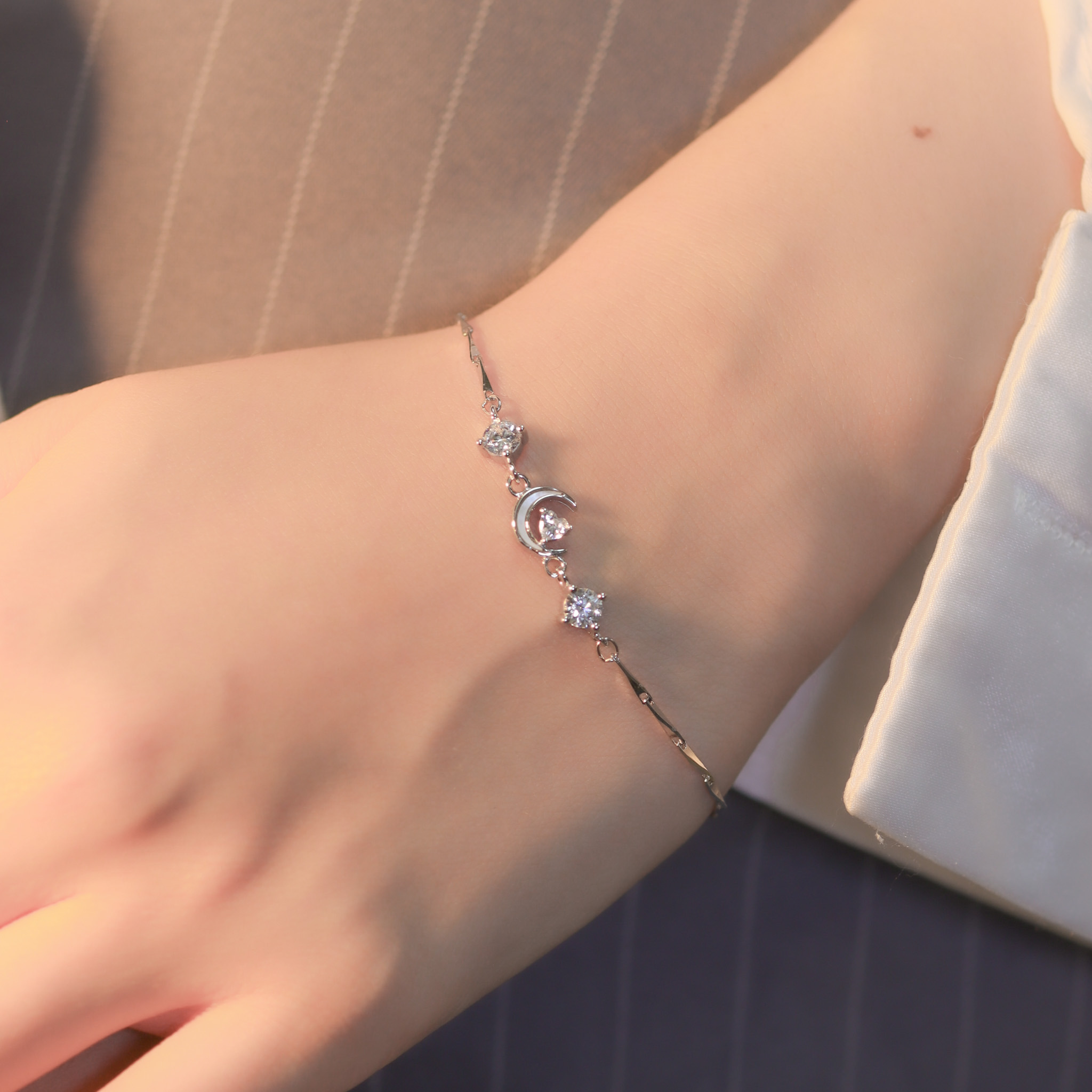 | 925 Silver・White Gold | Lover Bracelet | BR1102 |