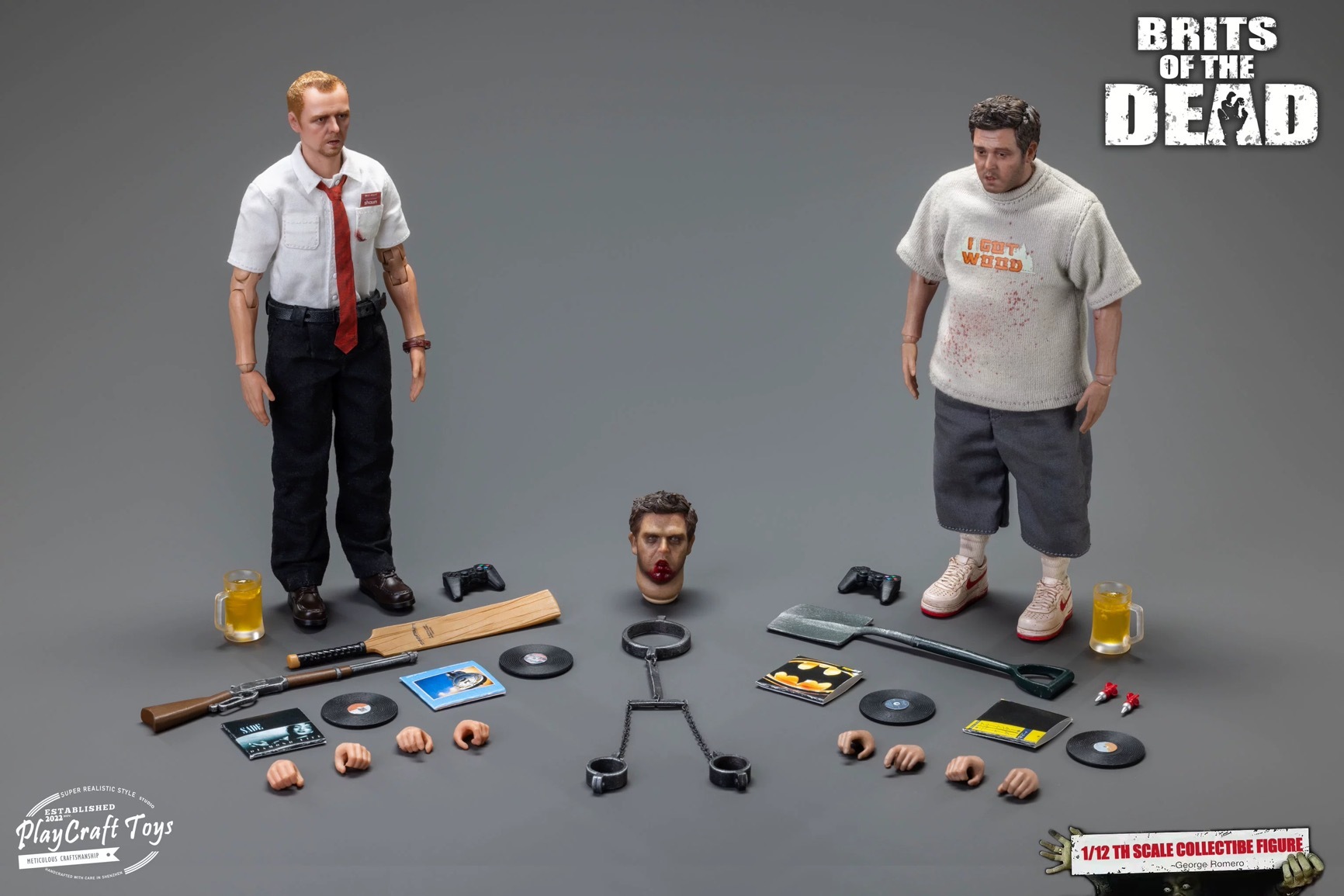 (2nd Payment) Play Craft Toys  1/12 Zombie Slim And Zombie Fatty Combo Action Figure  (PC003)