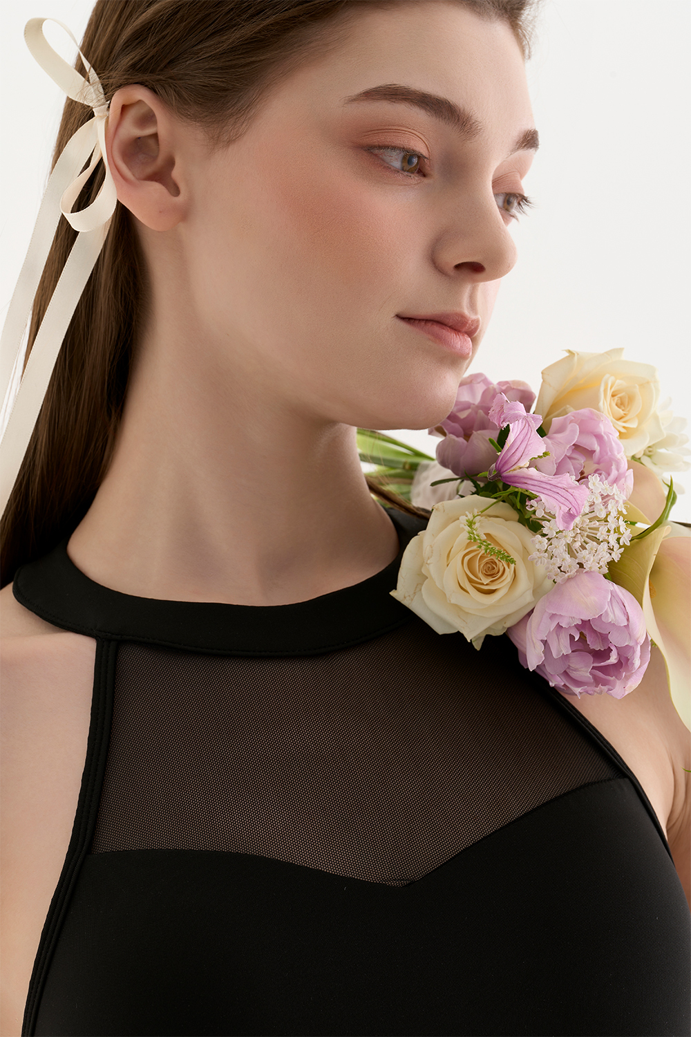 Eve See through Top - Black