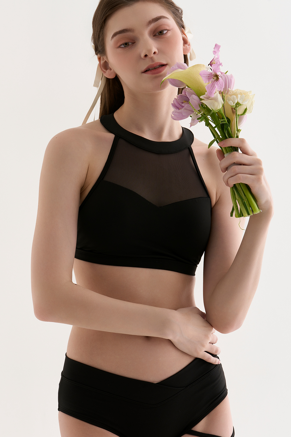 Eve See through Top - Black