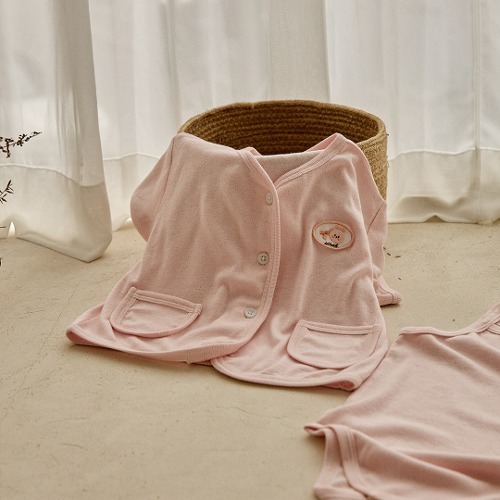 DTD研發再生纖維布料🌿-愛心鏤空系列輕薄開襟衫