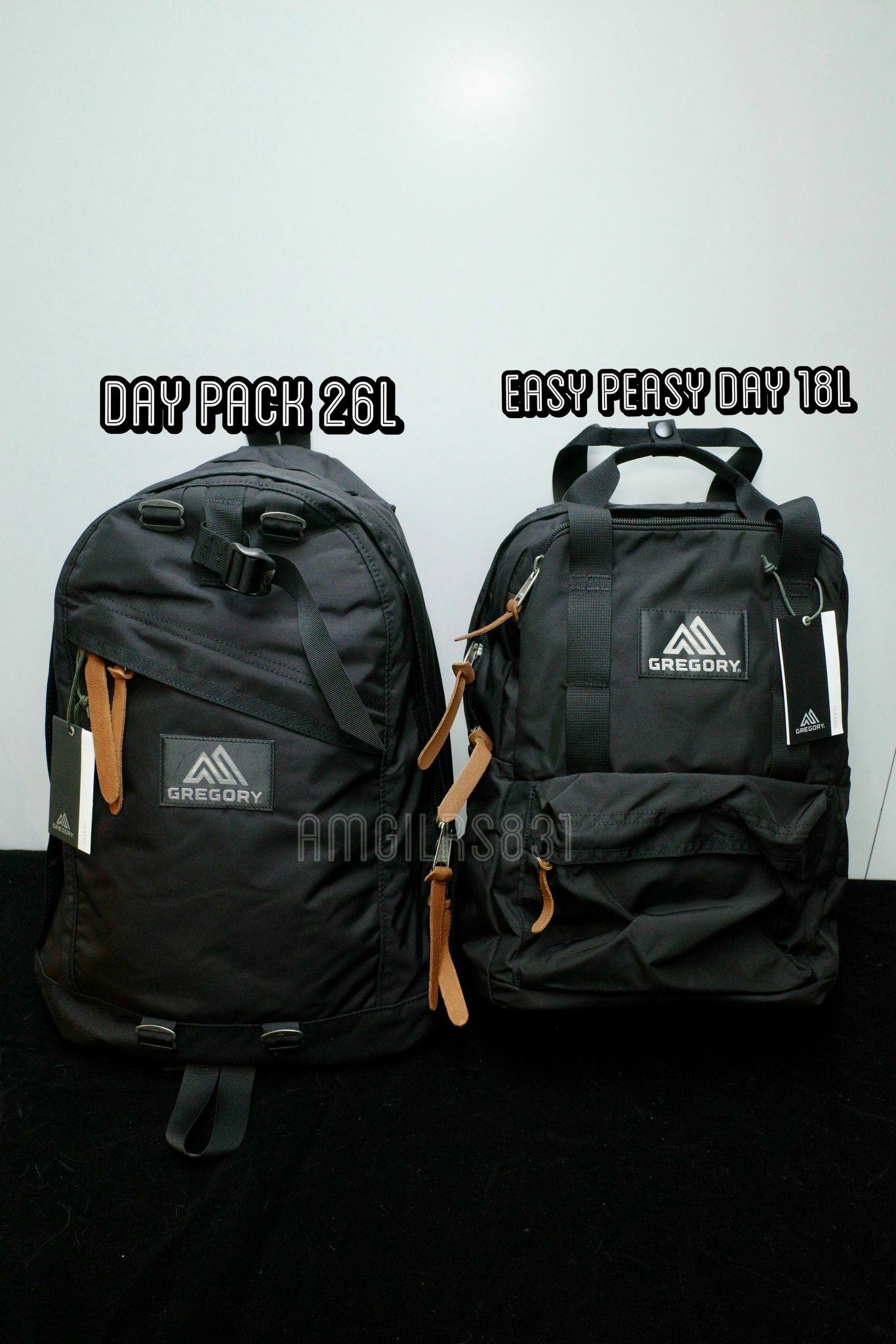 Gregory day pack black + Gregory Easy peasy day black