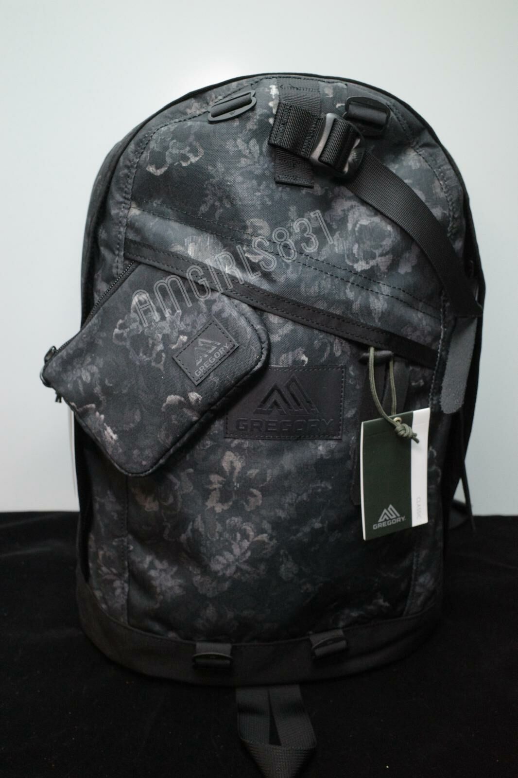 Gregory day pack black tapestry + Gregory classic coin pouch black tapestry