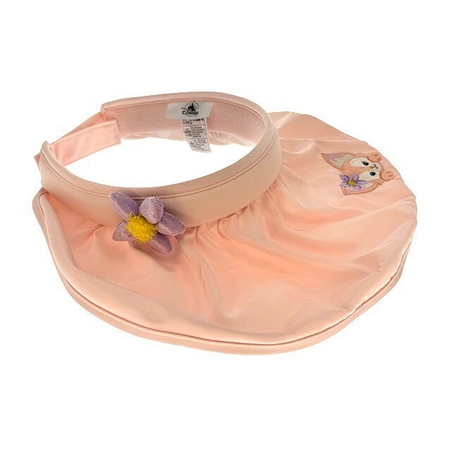 玲娜貝兒 Lina bell 刺繡大頭 紫色花朵造型 遮陽帽 帽子 -香港迪士尼樂園