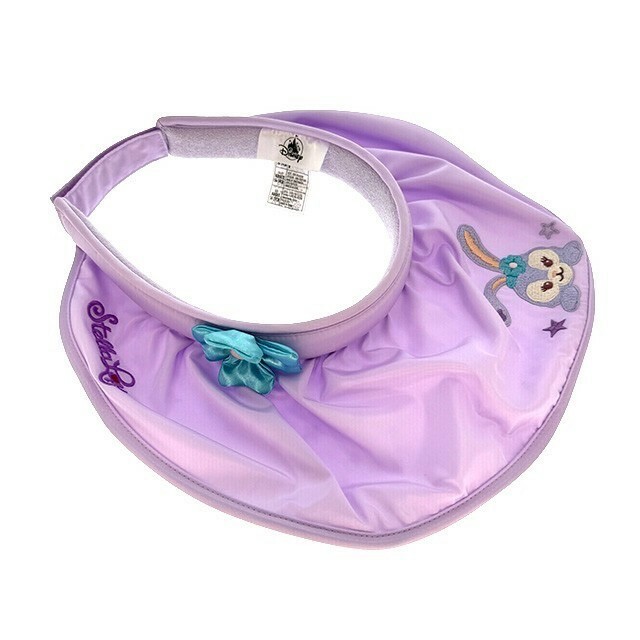 史黛拉露 星黛露 StellaLou 刺繡大頭 藍色花朵造型 遮陽帽 帽子 -香港迪士尼樂園