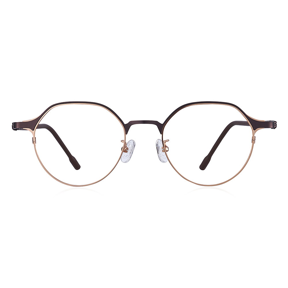 顏值升級款皇冠型眉架框眼鏡-三色可選