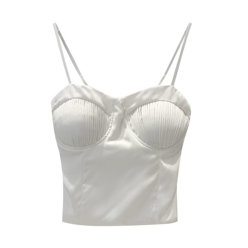Hot selling satin camisole (white, one size fits all)