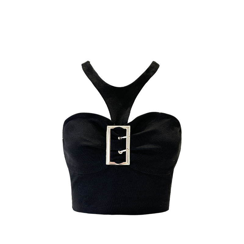 Hot selling halter neck camisole (black, one size fits all)