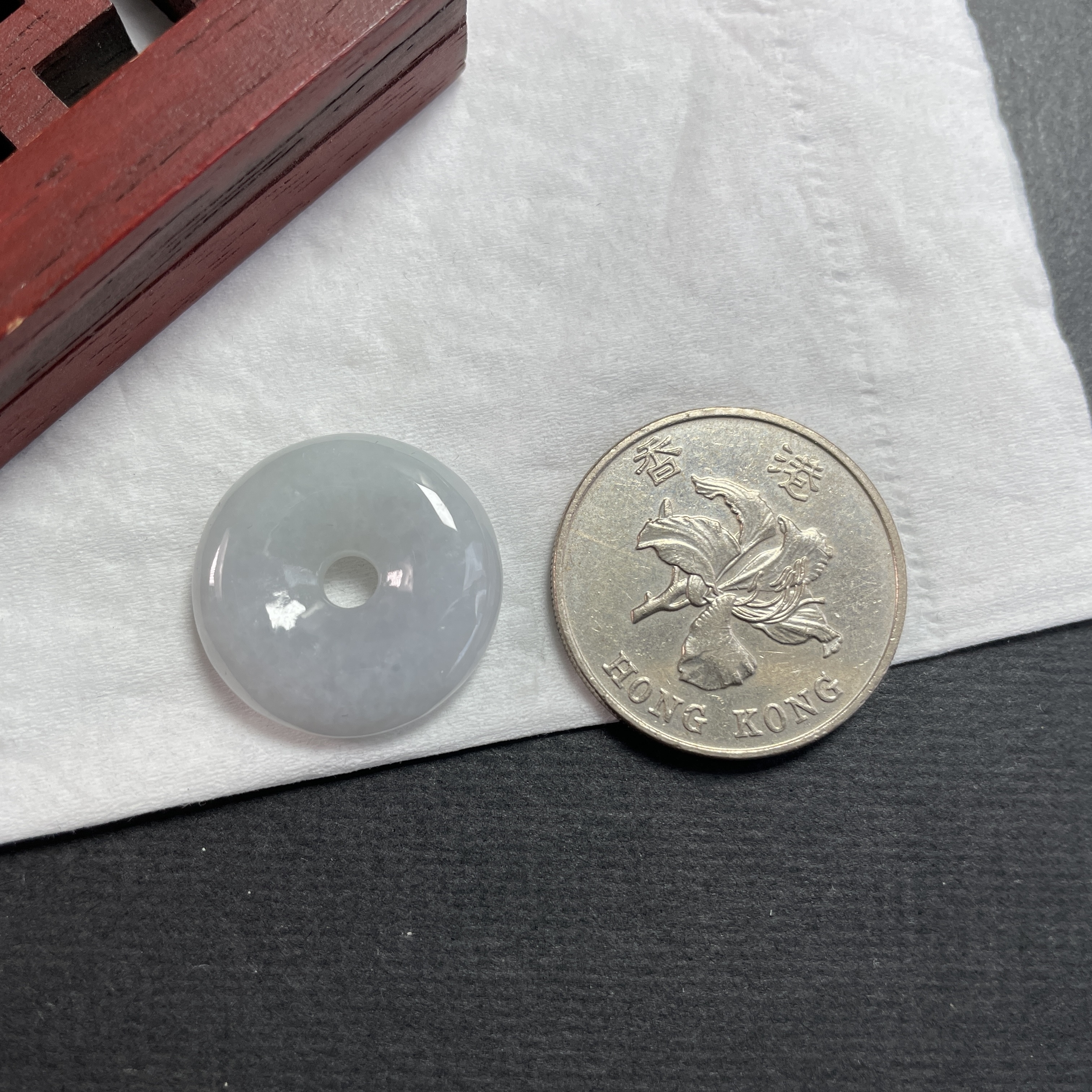 J836 翡翠冰糯平安扣 (21.2mm直徑)