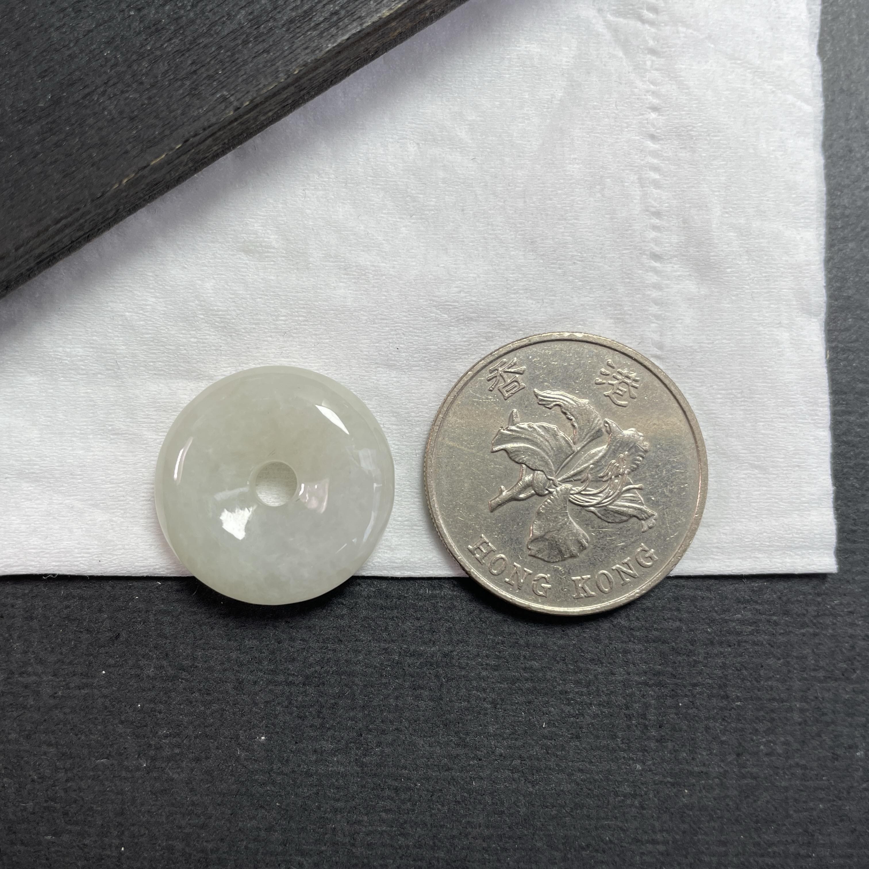 J840 翡翠冰糯平安扣 (20.5mm直徑)