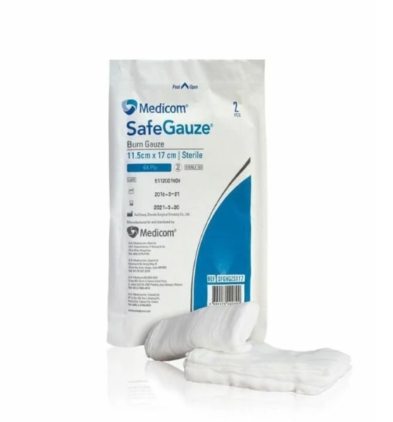 Medicom 麥迪康 - Safegauze 燒傷專用消毒紗布 (11.5 x 17cm)