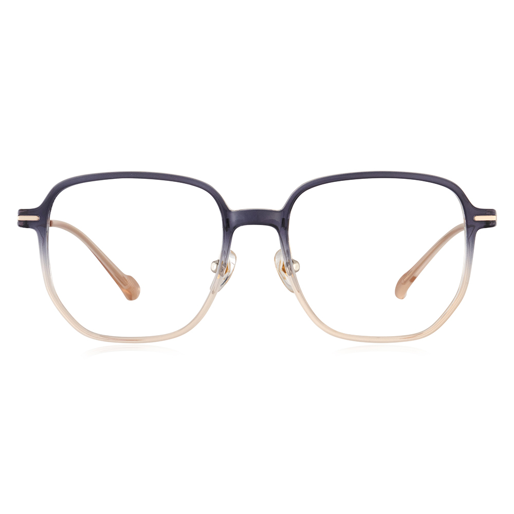 時尚完美修飾臉型多邊框眼鏡-三色可選