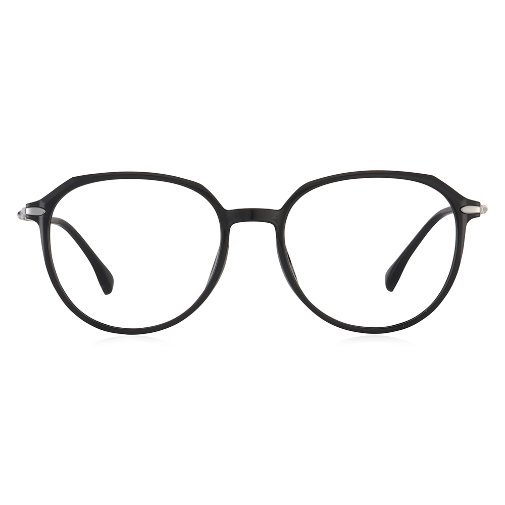 翩然系學院風大圓框眼鏡-三色可選