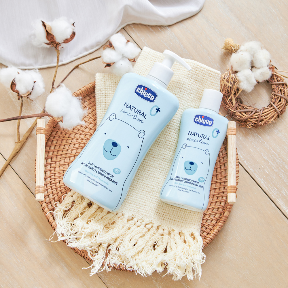 【原生脂洗沐保養組】嬰兒柔緻洗髮沐浴露500ml-3入+嬰兒柔緻乳液500ml-2入