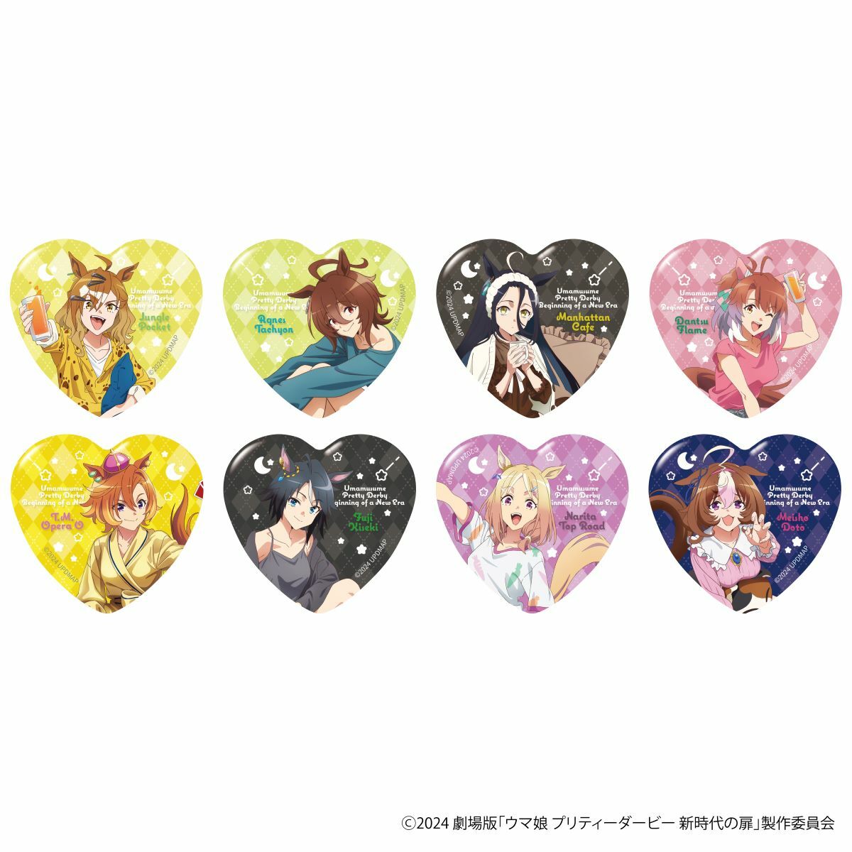 「ACG.GO」「預購」劇場版《賽馬娘Pretty Derby：新時代之門》 NAMCO Promotion～Relax time～ 隨機心型襟章