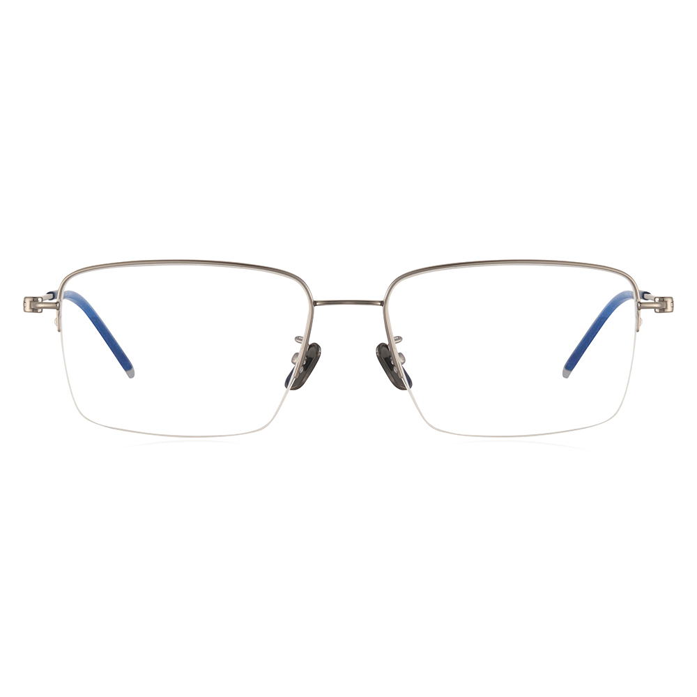 都會紳士經典半方框眼鏡-兩色可選