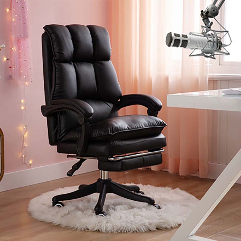 Popular computer chair swivel chair home office chair competitive gaming chair (black)