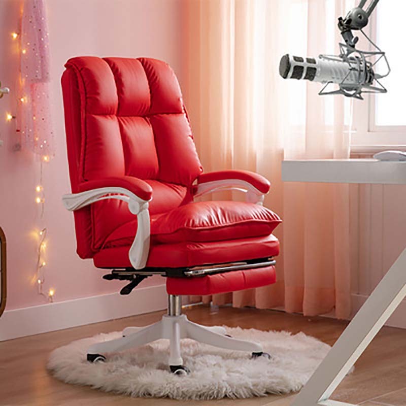 Popular computer chair swivel chair home office chair competitive gaming chair (red)