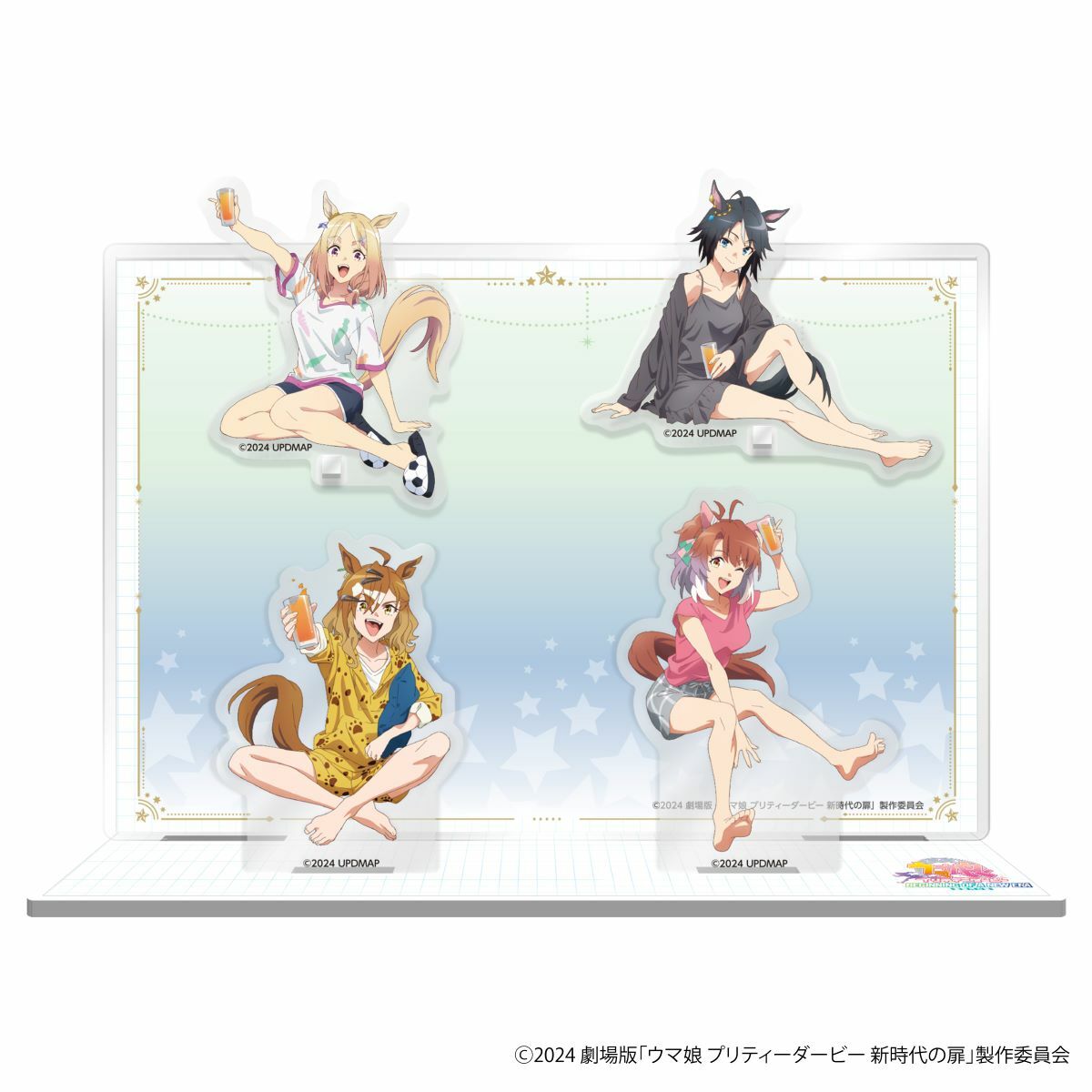 「ACG.GO」「預購」劇場版《賽馬娘Pretty Derby：新時代之門》 NAMCO Promotion～Relax time～ 組合立牌（森林寶穴、烈焰快駒、富士奇石、成田路）