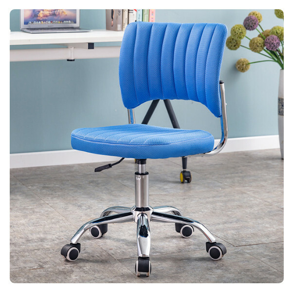 Popular Office Chair Computer Chair Simple Home Comfort Chair Body Curve Chair (Light Blue)