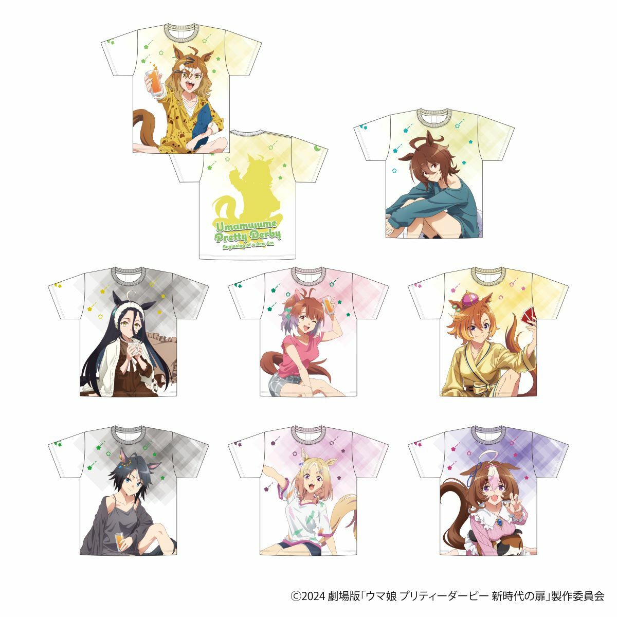 「ACG.GO」「預購」劇場版《賽馬娘Pretty Derby：新時代之門》 NAMCO Promotion～Relax time～ T-shirt