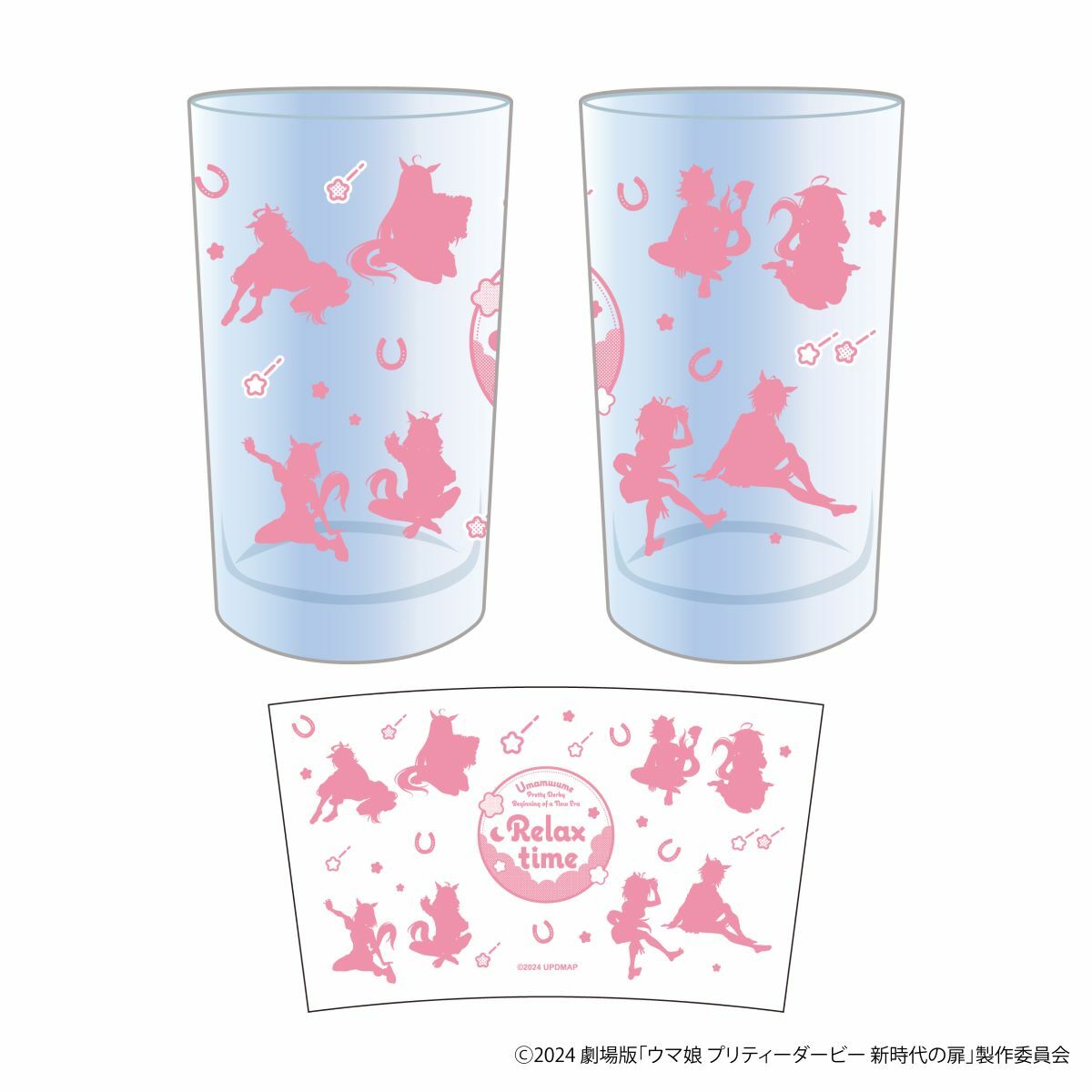 「ACG.GO」「預購」劇場版《賽馬娘Pretty Derby：新時代之門》 NAMCO Promotion～Relax time～ 玻璃杯