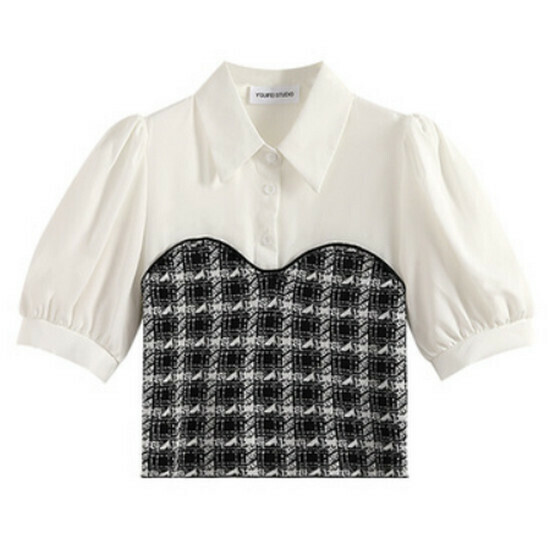 Hot selling fake two-piece Polo collar shirt [Black] [S-L size] (please contact customer service to confirm the delivery size after placing the order)