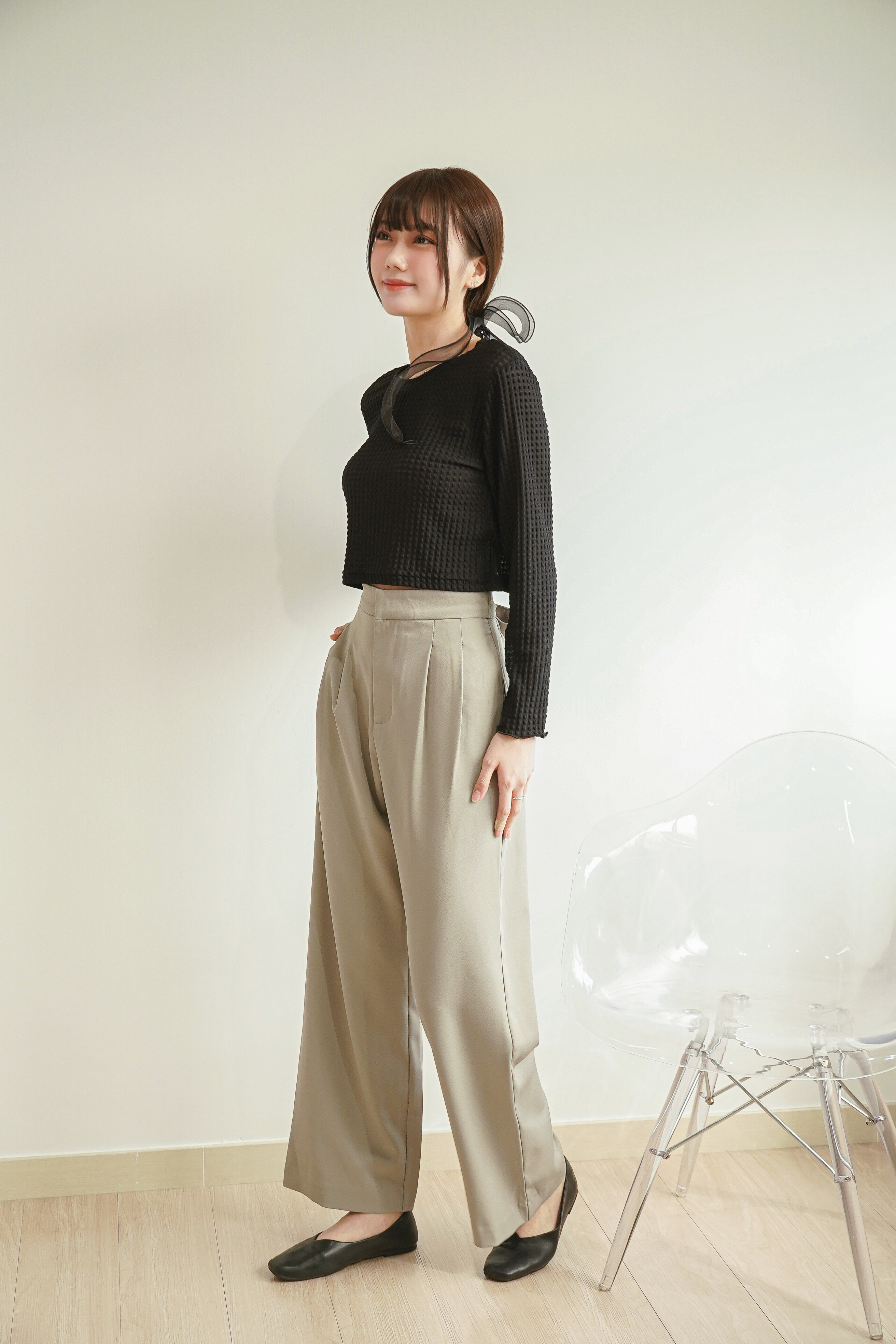 10201 | 高腰綁帶西褲