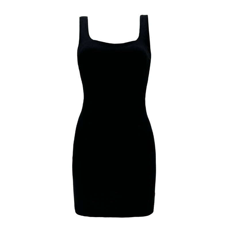 Hot Seller Collar Revealing Backpack Butt Skirt (Black, One Size)