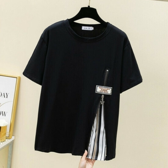 熱賣大碼短袖T恤【黑色】【XL-4XL碼】（下單後請聯絡客服確認發貨尺碼）