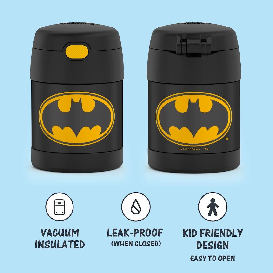 美國 Thermos 不鏽鋼真空兒童保溫食物壺 - Batman