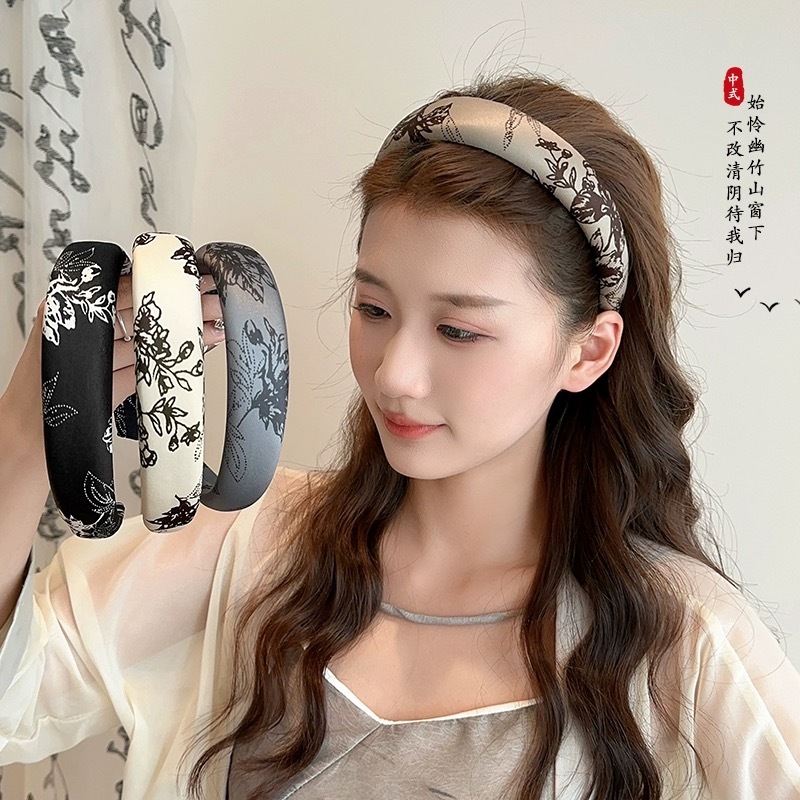Traditional Chinese Ink Wash Retro High-Top Headband