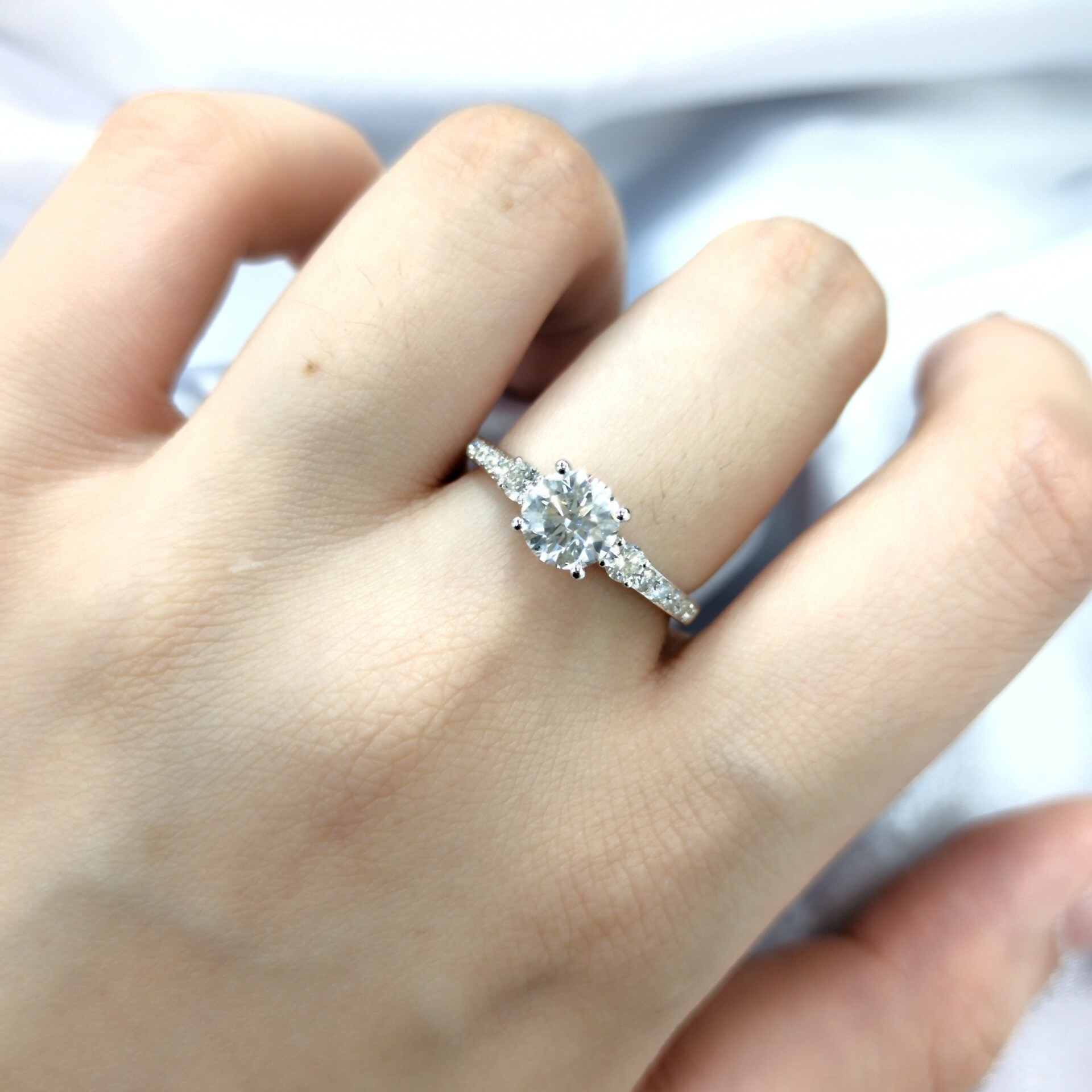 18K White Gold 1.31ct Diamond Ring