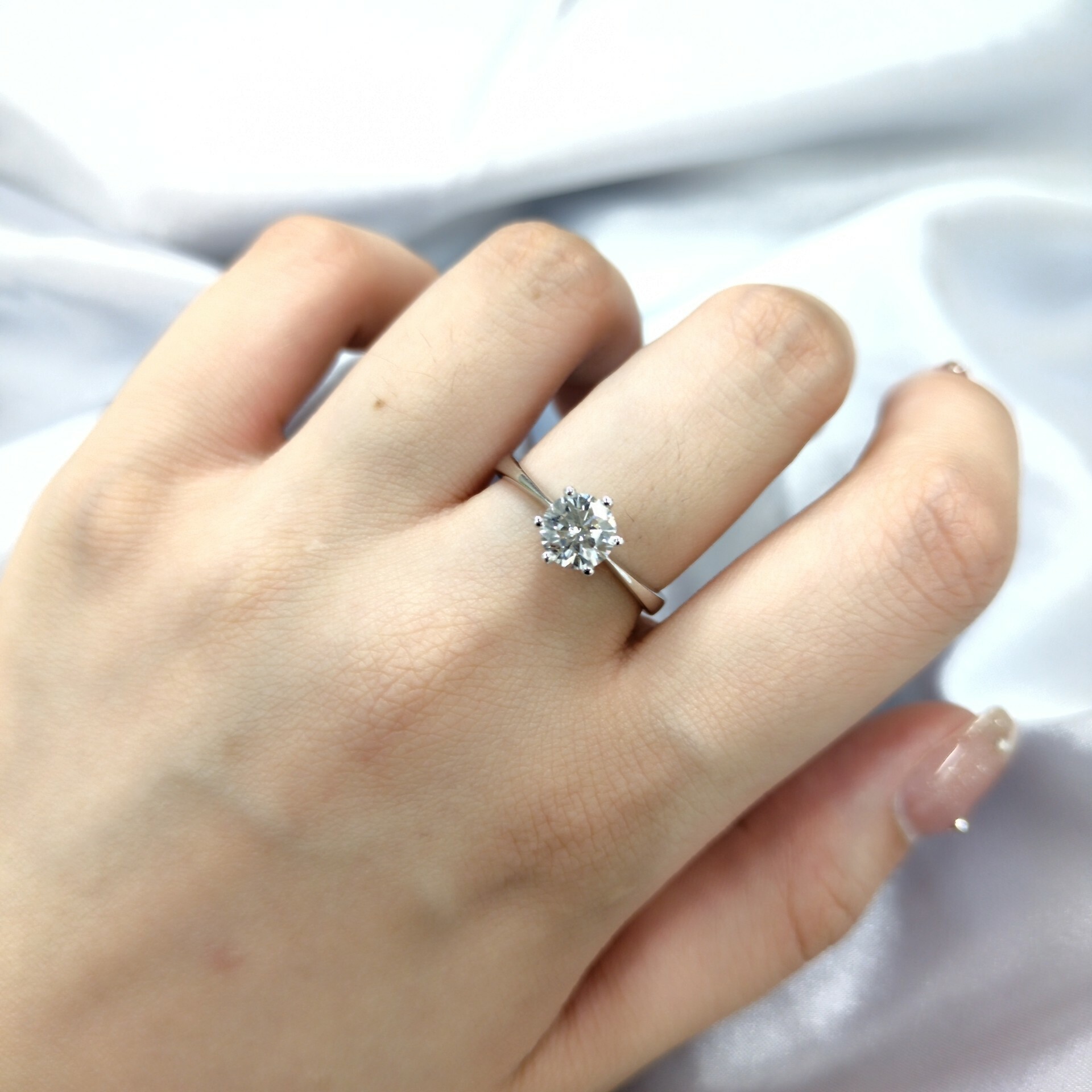 18K White Gold 1.03ct Diamond Ring