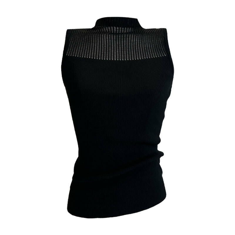 Hot Selling Sleeveless Knitted Vest (Black One Size)