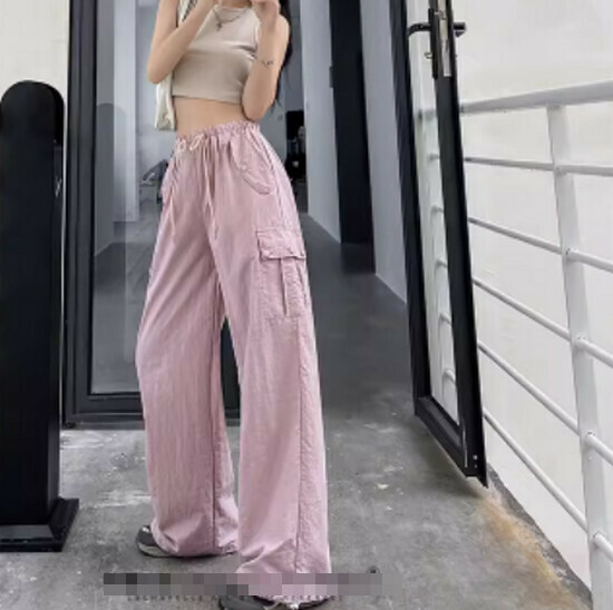Hot selling workwear casual trousers [pink (regular style)] [S-XL size] (please contact customer service to confirm the delivery size after placing the order)