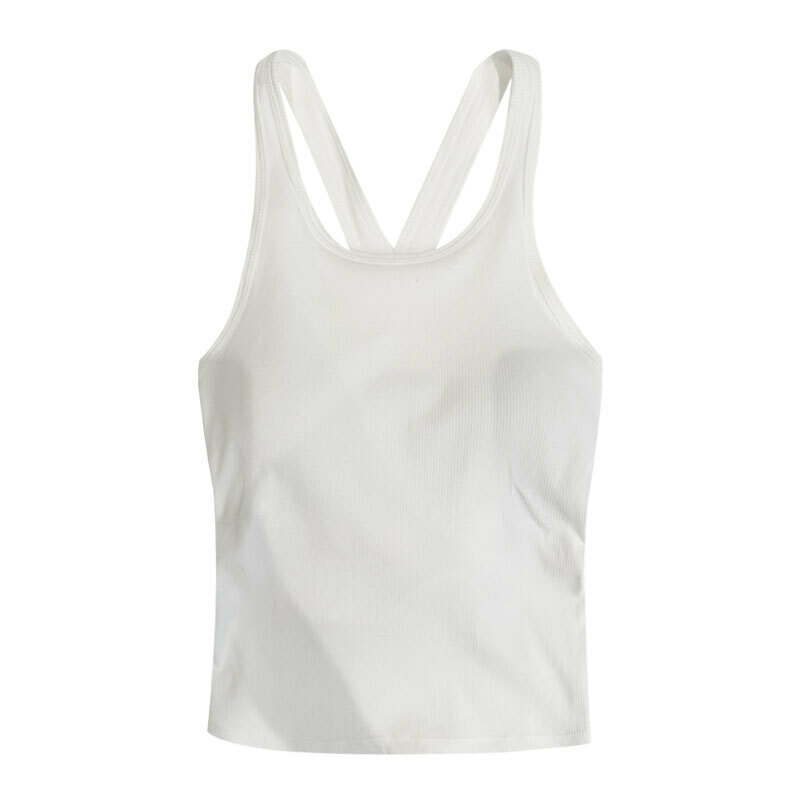 Hot selling small camisole with chest pad (white, one size fits all)